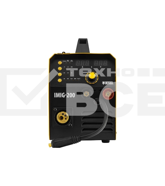 Аппарат инвертор. полуавтомат. cварки IMIG-200, 200 А, ПВ 60%, катушка 5 кг Denzel