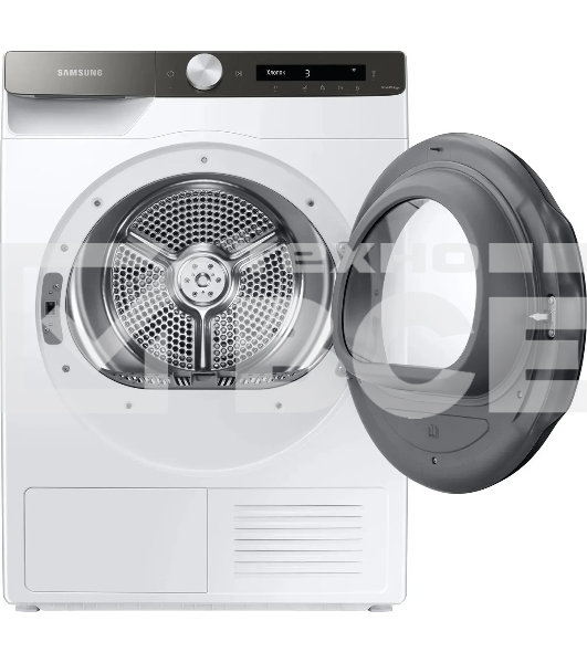 Сушильная машина Samsung DV90T5240AT/LP белый, 9 кг, сушка - тепловой насос, программ - 14, 60 x 85 x 65 см