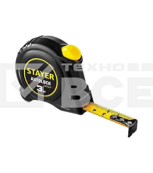 Рулетка Stayer АutoLock 3м / 16мм с автостопом 2-34126-03-16_z02