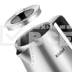 Чайник электрический Kitfort КТ-6182 1.7л. 2200Вт серебристый/черный (корпус: нержавеющая сталь), фото2