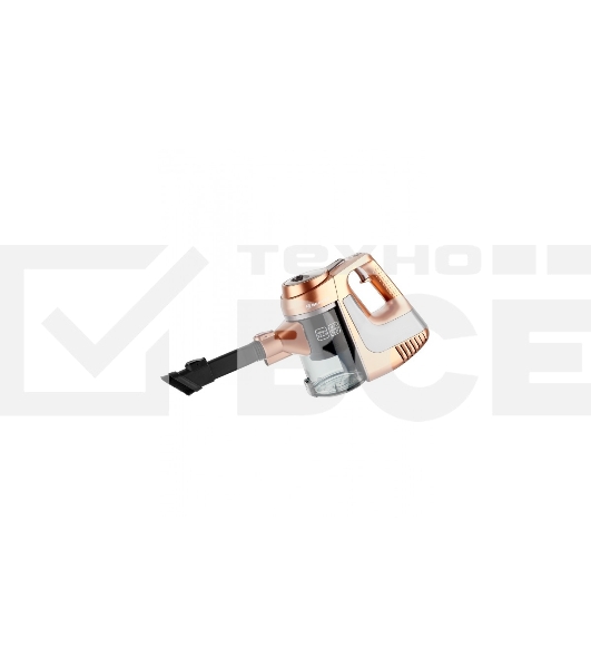 Пылесос вертикальный BRAYER BR4261 бежевый, питание от аккумулятора, 80 Вт, уборка сухая, пылесборник 1 л, работа от АКБ max 35 мин