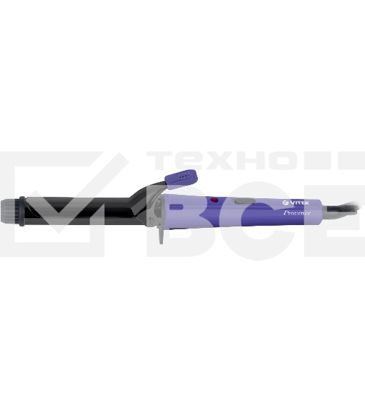 Щипцы Vitek Provence VT-2507 34Вт фиолетовый/черный макс.темп.:200С покрытие:керамико-турмалиновое