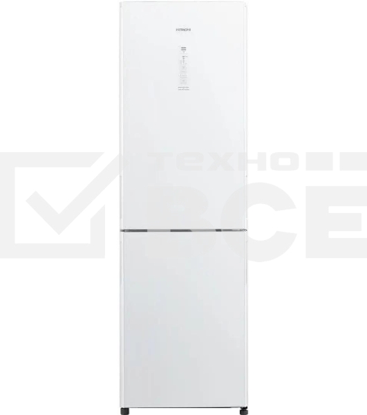 Холодильник Hitachi R-BG410PUC6X GPW белый двухкамерный 215/105л морозилка снизу, No Frost