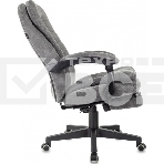 Кресло руководителя Бюрократ T-9950MSG-F Fabric серый Light-19, крестов. пластик, подст. для ног, фото19