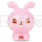 Точилка для карандашей ручная Deli Rabbit E0560 1 отверстие пластик ассорти блистер, фото 1