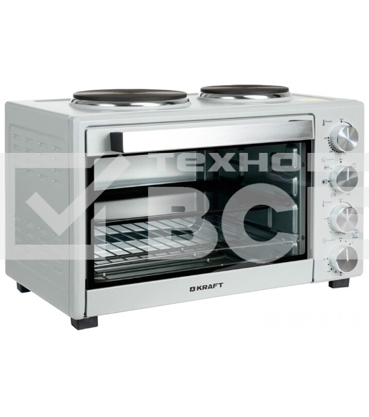 Мини-печь Kraft KFC-MOHP 380 HGR 38 л, 1600 Вт, серый