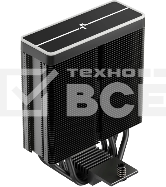 Кулер для процессора DEEPCOOL AG400 BK ARGB V2 черный 120мм алюминий+медь 2100rpm 31.6db 4-pin 220W 154мм