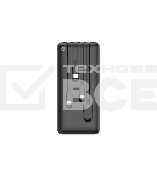 Портативный аккумулятор Powerbank Perfeo ABSOLUTE 10000mah In Micro usb,USB /Out USB,Micro usb,Type-C,Lightning, 2.1А/ Black (PF_B4878)