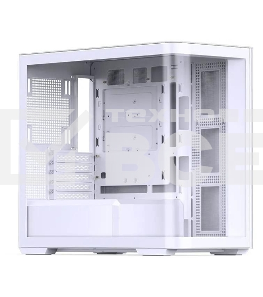 Корпус без блока питания JONSBO D300, Mini-Tower, TG, no fan, 2xUSB-A 3.2 + 1xUSB-C 3.2, mATX, mITX White