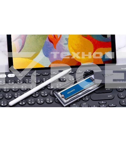 Накопитель SSD ADATA LEGEND 710, 2Tb, PCIe 3.0 x4, M.2 2280, NVMe, R/W 2400/1800, с радиатором