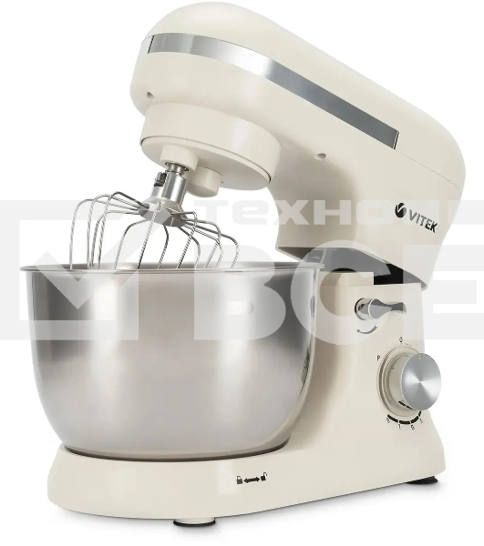 Миксер планетарный Vitek VT-PM0110 1500Вт кремовый