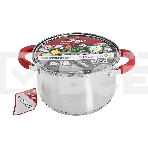 Кастрюля WEBBER BE-341/2 3 л, нержавеющая сталь, со стеклянной крышкой, фото2