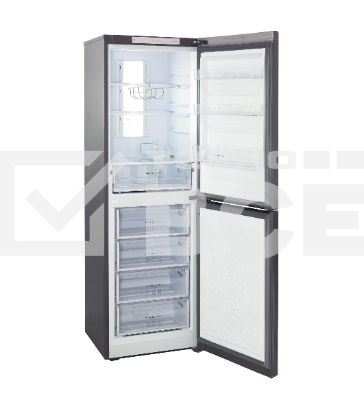 Холодильник Бирюса Б-W940NF графит двухкамерный 210/130л морозилка снизу, No Frost