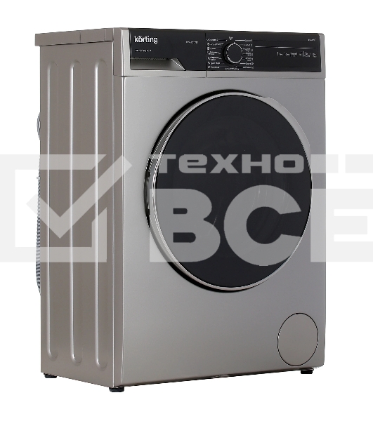 Стиральная машина Korting KWM 53LS1278 S серебристый, загрузка фронтальная 6кг, 1200 об/мин., класс: A+++