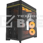 Компьютерный корпус Montech HS01 PRO черный без БП ATX 5x120мм 2xUSB 3.0 1xUSB3.1 audio, фото5