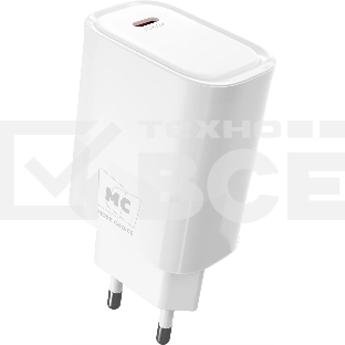 Сетевое зарядное устройство MORE CHOICE (4620202553485) NC67i СЗУ 1Type-C 3.0A PD 20W, белый