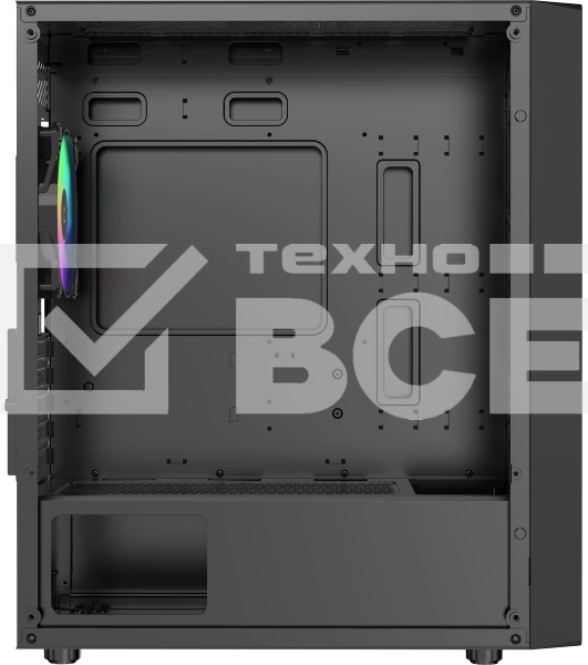 Компьютерный корпус Ocypus Gaммa C50 BK ARGb, MATX, USB 3.0*1+USB 2.0*2, FRONT 3x120мм ARGb, REAR 1x120мм ARGb