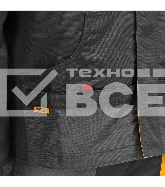 Куртка профессиональная рабочая Denzel 65% полиэстер 35% хлопок, XXXL