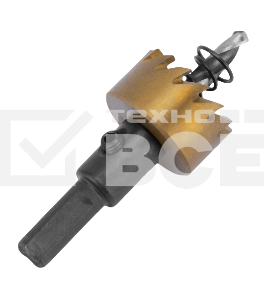 Коронка по металлу Denzel HSS, 25 мм, нитридтитановое покрытие