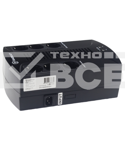Источник бесперебойного питания (ИБП) Raskat VS-650VA 650VA, 390Вт, 6хCEE 7