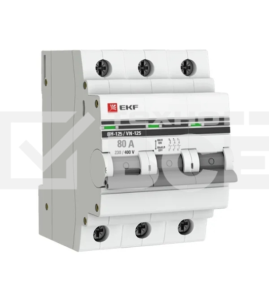 Выключатель нагрузки 3P 80А ВН-125 EKF PROxima