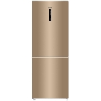 Холодильник Haier C4F744CGGU1 золотистый двухкамерный 303/136л морозилка снизу, No Frost, фото 1