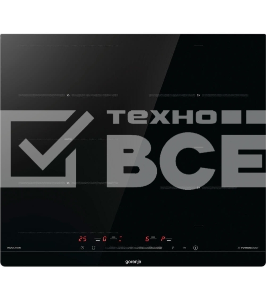 Встраиваемые индукционные панели Gorenje ISC645BSC Вид: индукционная, Тип установки: независимая, : черный, Материал варочной поверхности: стеклокерамика, Общее число конфорок: 4