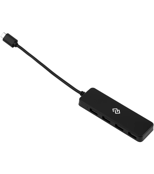 USB-разветвитель Digma DHUB-4USB-C-2.0, USB-C, USB 2.0 4порта, USB