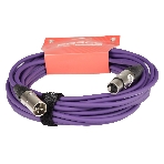 Микрофонный кабель FORCE FMC-05/10 VT XLR (F)- XLR(M), разъемы с никелевым корпусом и посеребренными контактами, 10 м, цвет фиолетовый, фото2