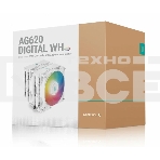 Кулер для процессора DEEPCOOL AG620 DIGITAL WH ARGB белый, 120 мм, алюминий/медь, 1950 об/мин, 29.4 дБ, 4 pin, 260 Вт, 161 мм, фото4