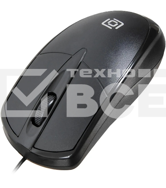 Мышь Oklick 125M черный оптическая (1200dpi) USB (2but)