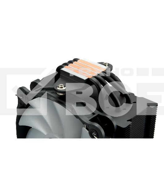 Кулер для процессора Enermax F40 ARGB Edition черный, 140 мм, алюминий/медь, 1200 об/мин, 23 дБ, 4 pin, 200 Вт, 158 мм