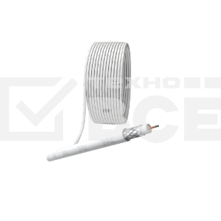 Кабель коаксиальный Эра RG-6U CCS/оплетка Al 48проц. PVC Simple 75Ом белый
