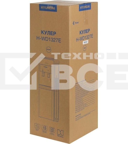 Кулер Hyundai H-WD1327E напольный электронный белый