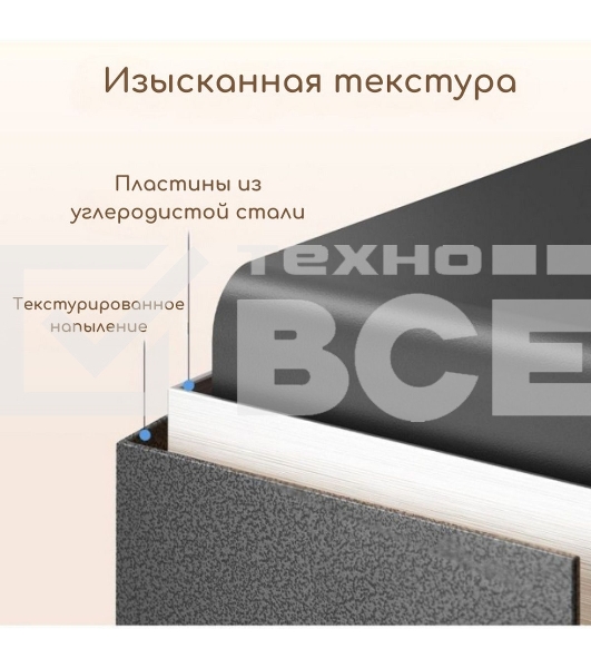 Сейф Deli ET511 170x 230x 170 мм, ключевой/электронный, серый