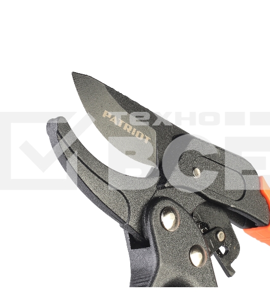 Секатор контактный PATRIOT PBP 205 R, наковаленка, храповый механизм, 205 мм