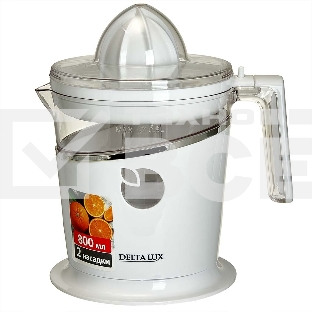 Соковыжималка DELTA LUX DE-2401 белый, цитрусовая, 40 Вт, 800 мл, механическое