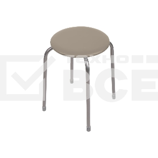 Табурет NIKA Эконом ТЭ2/Б бежевый, кругл.