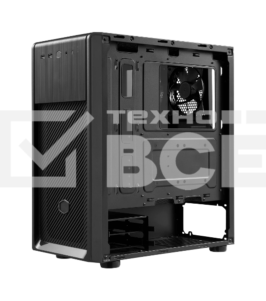 Компьютерный корпус без блока питания Cooler Master Elite 500, 2xUSB3.2, 1x120Fan, w/o PSU, Black, w/o ODD, Window TG left panel, ATX