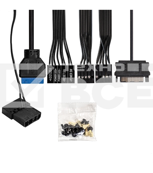 Компьютерный корпус Miditower ExeGate EVO-9211-500NPX (ATX, БП 500NPX с вент. 12см, с окном, 2хUSB+1хUSB3.0, HD аудио, черный, 1 вент. с RGb подсветкой)