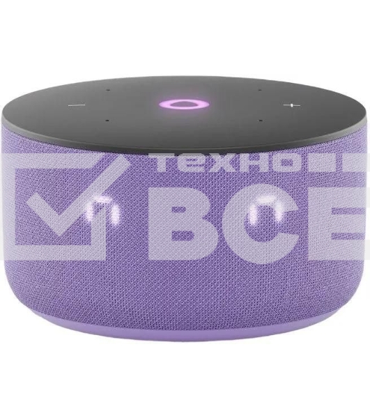 Умная колонка Яндекс Станция Мини 3, 12Вт, компактная, 1 динамик, часы, управление умным домом, Wi-Fi, Bluetooth 5.0, Алиса, лиловый