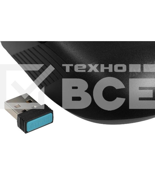 Мышь беспроводная A4Tech Fstyler FB10C черный, 2000 dpi, радиоканал, Bluetooth, USB, кнопки - 4