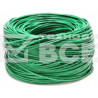 Кабель NEOMAX NM710021-100М-РТ U/UTP cat.5e 4x2x0.52, 24 AWG, медь, внутренний, PVCLS нг(А)-LSLTx, 100м, зеленый