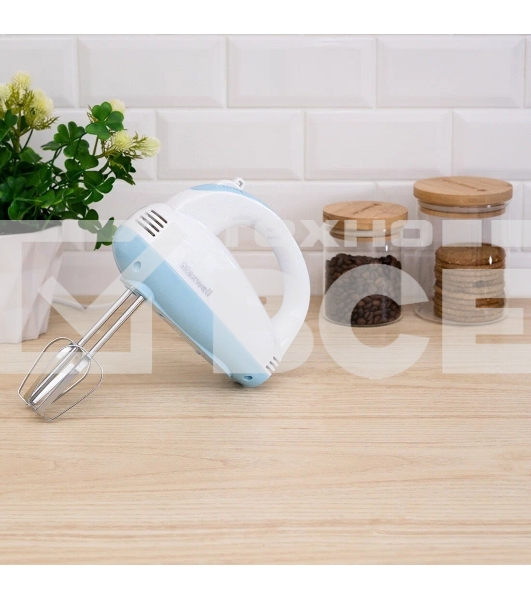 Миксер Maxwell MW-1360(W) Мощность 300 Вт.5 скорост. режимов.Номинальная потребляемая мощность 120 В