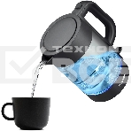 Чайник электрический Hyundai HYK-G7707 1.7л. 2200Вт графит корпус: стекло, фото17