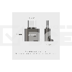 Картридер Vention OTG USB 2.0 CM / MicroSD - Серый, фото6