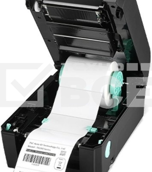 Принтер этикеток TSC TX210 (TX210-A001-1202) термотрансферная печать и прямая термопечать, 203 dpi, 203 мм/сек, USB, RS-232, Ethernet, USB Host, чёрный