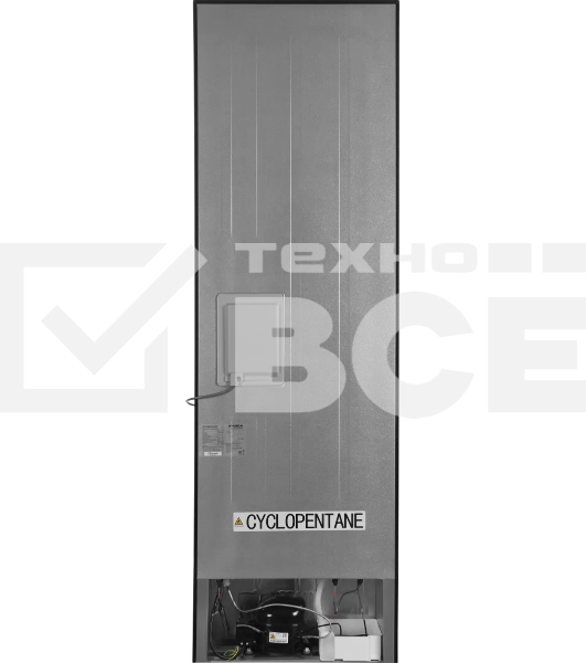 Холодильник Hyundai CC35083F черное стекло двухкамерный 240/95л морозилка снизу, No Frost