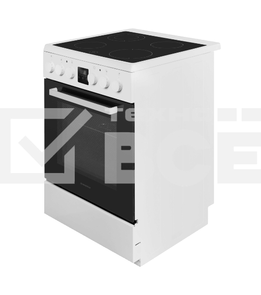Плита электрическая Maunfeld MEC67CW08TD белый, конфорок 4 шт, духовка 59 л, 60 см x 85 см x 60 см