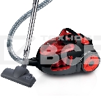 Пылесос Delta LUX DL-0846 черый/красный, 420/ 2400Вт, уборка сухая, пылесборник контейнер 2л, фото 1